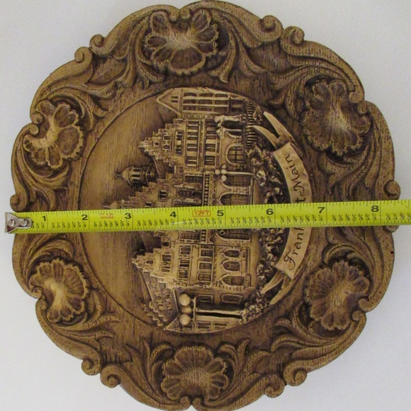 "Frankfurt-Main" dimensional hand carved plate - Picture 8 of 9
